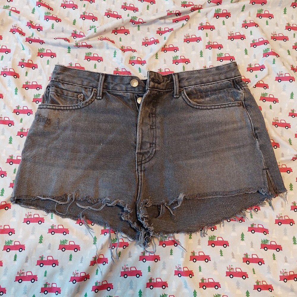 GRLFRND Black Denim Jean Shorts (Waist Size 29)